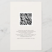 Budget Photo Overlay QR kerstbruiloft uitnodigen (Achterkant)