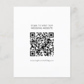 Budget Photo Overlay QR Weddenschap Save the Date (Achterkant)