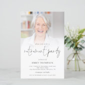 Budget Photo Overlay Retirement Party nodigt uit (Staand voorkant)