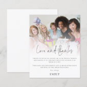 Budget Photo Overlay Vrijgezellenfeest Love Bedank (Voorkant / Achterkant)