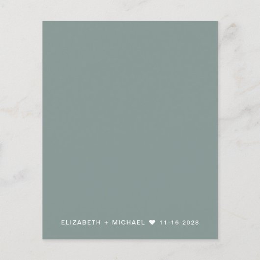 Budget Photo Overlay Wedding Reception (Achterkant)