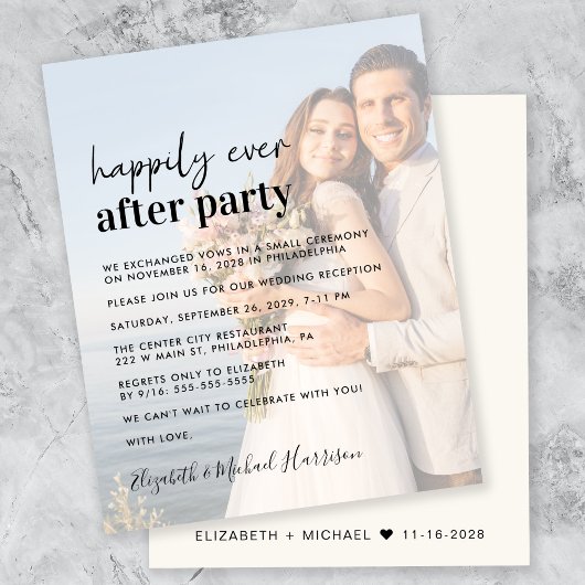 Budget Photo Overlay Wedding Reception