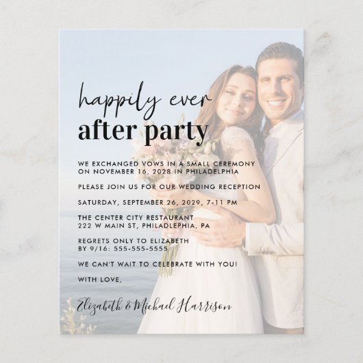 Budget Photo Overlay Wedding Reception (Voorkant)