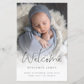 Budget Photo Overlay Welkomstaankondiging (Voorkant)