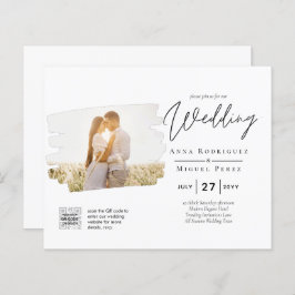 BUDGET PHOTO QR CODE Weddenschap nodigt RSVP - det