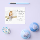 BUDGET PHOTO QR CODE Weddenschap nodigt RSVP - det Flyer (Enkel)