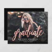 Budget Photo Roos Gold Script Afstudeerder Aankond (Voorkant / Achterkant)