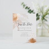 BUDGET Photo Save Dates PAMPAS Grass Terracotta (Staand voorkant)