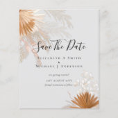 BUDGET Photo Save Dates PAMPAS Grass Terracotta (Voorkant)