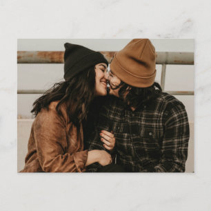 Budget Photo Simple Wedding Invitation Uitnodiging Briefkaart