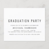 Budget Photo Strip Graduparty Uitnodiging (Achterkant)