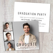 Budget Photo Strip Graduparty Uitnodiging