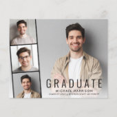 Budget Photo Strip Graduparty Uitnodiging (Voorkant)