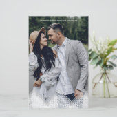 Budget Photo Trendy Lace Effect Whimsical Script (Staand voorkant)