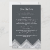 Budget Photo Trendy Lace Effect Whimsical Script (Achterkant)