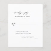 Budget PHOTO-trouwscript RSVP-kaart Flyer (Voorkant)