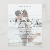 Budget Photo Verloving Invitation Flyer (Voorkant)