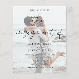 Budget Photo Verloving Invitation Flyer