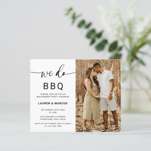 Budget Photo We Do BBQ Script Engagement Party (Staand voorkant)