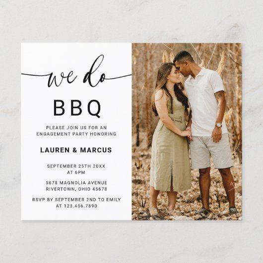 Budget Photo We Do BBQ Script Engagement Party (Voorkant)