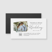 Budget Photo Weddenschap Klassieke White (Voorkant / Achterkant)