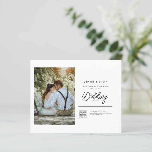 Budget Photo Weddenschap Klassieke White (Staand voorkant)