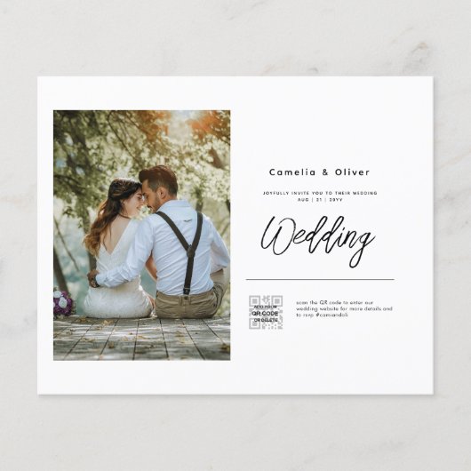 Budget Photo Weddenschap Klassieke White (Voorkant)