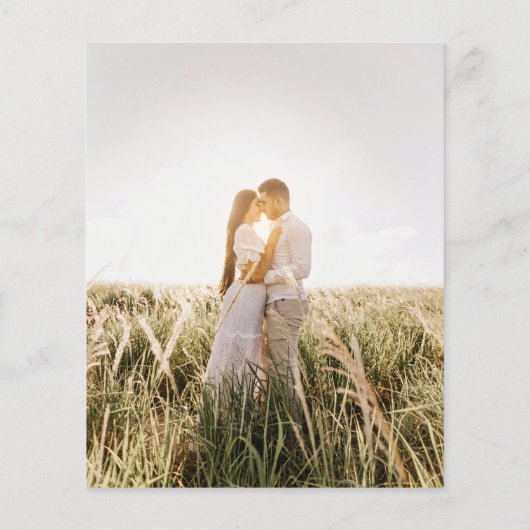 Budget Photo Weddenschap Klassieke White Flyer (Achterkant)