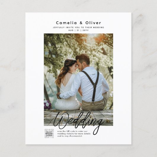 Budget Photo Weddenschap Klassieke White Flyer (Voorkant)