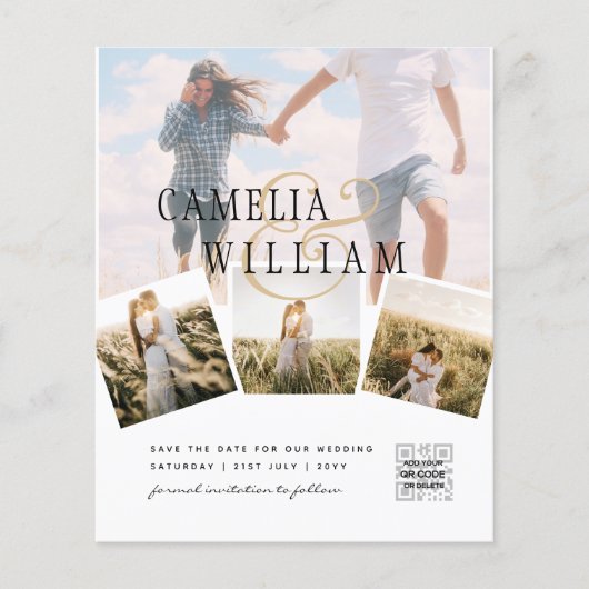 Budget Photo Weddenschap Klassieke White Flyer (Voorkant)