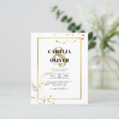 Budget Photo Weddenschap Klassieke White GOLD (Staand voorkant)