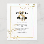 Budget Photo Weddenschap Klassieke White GOLD (Voorkant)