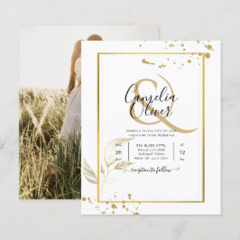 Budget Photo Weddenschap Klassieke White GOLD