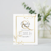 Budget Photo Weddenschap Klassieke White GOLD (Staand voorkant)