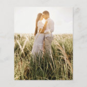 Budget Photo Weddenschap Klassieke White GOLD (Achterkant)