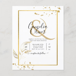 Budget Photo Weddenschap Klassieke White GOLD Flyer