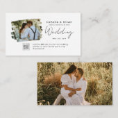 Budget Photo Weddenschap Klassieke White Informatiekaartje (Voorkant / Achterkant)