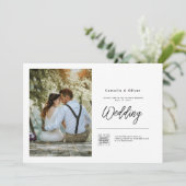 Budget Photo Weddenschap Klassieke White Kaart (Staand voorkant)