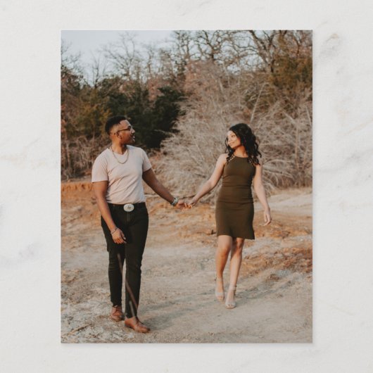 Budget Photo Wedding Invitation Flyer (Achterkant)