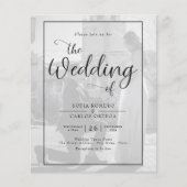 Budget Photo Wedding Invitation Flyer (Voorkant)