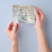 Budget Photo Wedding Invitation Landscape Flyer (Hand)