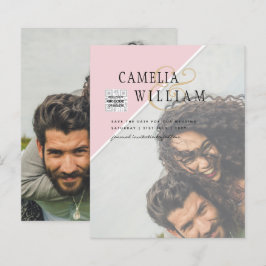 Budget Photo Wedding Invitation Mixed Colors