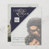 Budget Photo Wedding Invitation Mixed Colors (Voorkant / Achterkant)