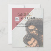 Budget Photo Wedding Invitation Mixed Colors (Voorkant)