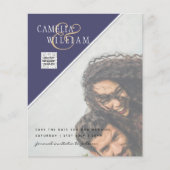 Budget Photo Wedding Invitation Mixed Colors Flyer (Voorkant)