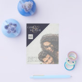 Budget Photo Wedding Invitation Mixed Colors Flyer (Enkel)