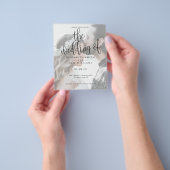 Budget Photo Wedding Invitation Simple Elegant Flyer (Hand)