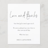 Budget Photo Wedding Love and Bedankt Script (Voorkant)