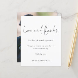 Budget Photo Wedding Love and Bedankt Script