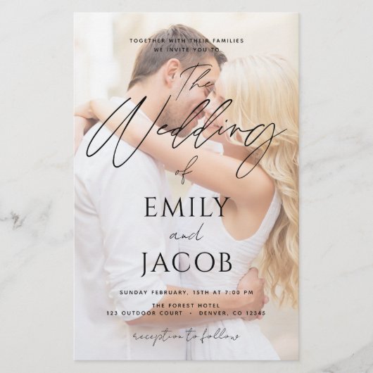 Budget Photo Wedding Modern Script Typografie (Voorkant)